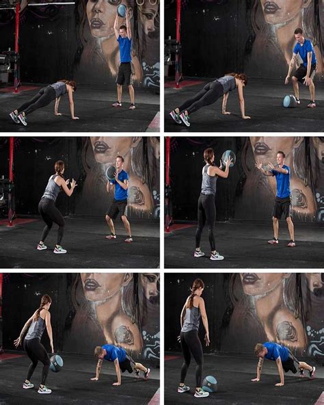 6 Calorie-blasting Partner Exercises | Partner workout, Medicine ball workout partner, Medicine ...