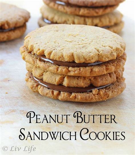 Sandwich Cookies Filling Peanut Butter Sandwich Cookies Crispy Cookies Peanut Butter Desserts