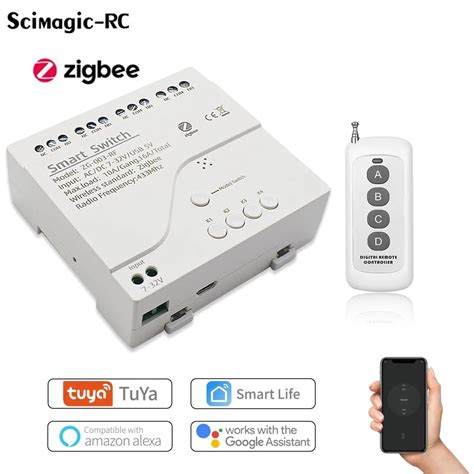 Relais Tuya Zigbee Canaux Module De Commutateur Pour Maison