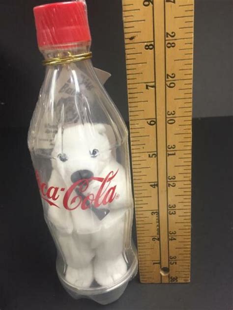 Vintage Coca Cola Plush Polar Bear In Bottle Unopened Very RARE For