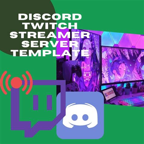 Discord TWITCH STREAMER Server Template Etsy