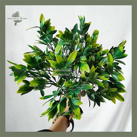 Jual Artificial Pedate Leaf Daun Plastik Buatan Hias Dekorasi Pesta