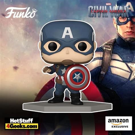 New Civil War Build A Scene Captain America Funko Pop