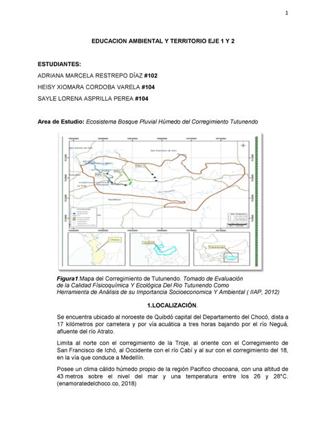 Actividad Evaluativa EJE 1 Y 2 ED Ambiental EDUCACION AMBIENTAL Y