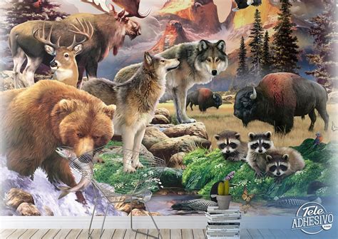 Wall Mural High Mountain Fauna Muraldecal