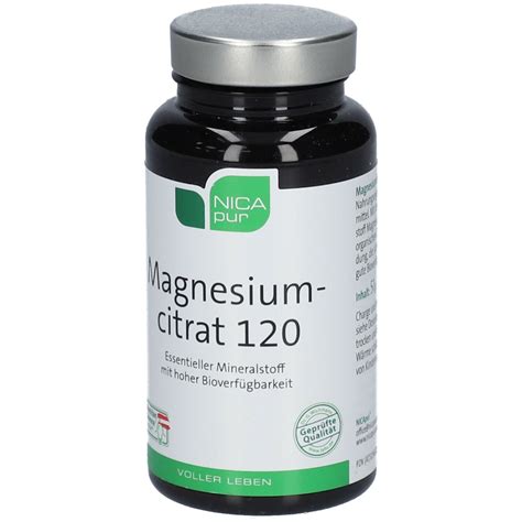 NICApur Citrate de magnésium 120 60 pc s Redcare Apotheke