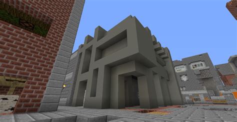 Brutalist Building In Minecraft Rminecraft