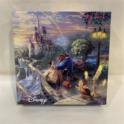 Thomas Kinkade Disney Beauty And The Beast Falling In Love Piece