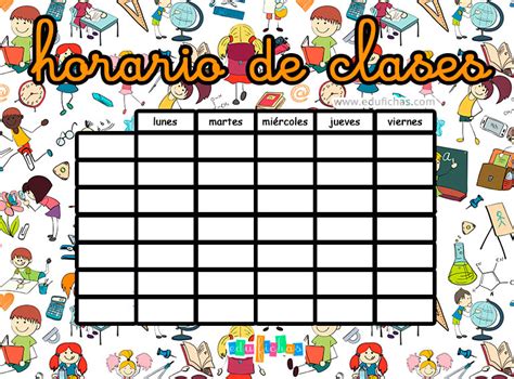 Horarios Para Imprimir Plantillas De Horario De Clases Gratis 21 22