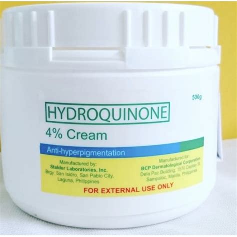 Hydroquinone Cream 4 500g Shopee Philippines