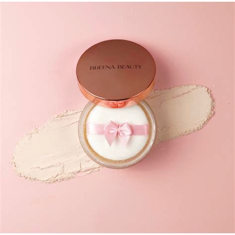 Breena Beauty Translucent Loose Setting Powder Rose Gold Oil Control