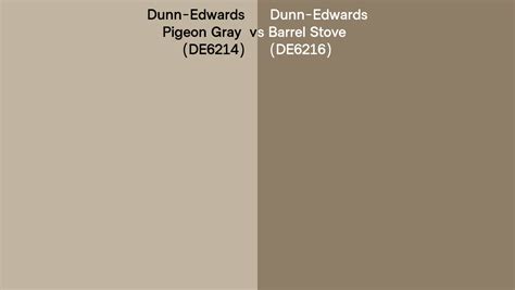 Dunn Edwards Pigeon Gray Vs Barrel Stove Side By Side Comparison