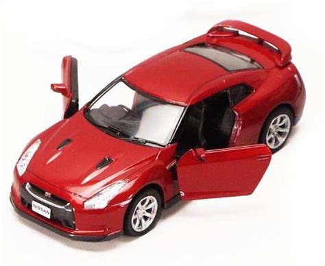 Nissan GT-R R35, Burgundy - Kinsmart 5340D - 1/36 scale Diecast Model Toy Car (Brand New, but ...