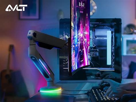 Mua Avlt Rgb Lights Single Monitor Arm Desk Mount Built In