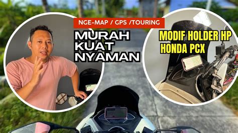 Cara Memasang Holder HP Di Motor PCX Murah Kuat Nyaman Di Pakai Touring