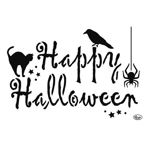 Universal Stencil DIN A4 "Happy Halloween" xx | Div. Occasions ...