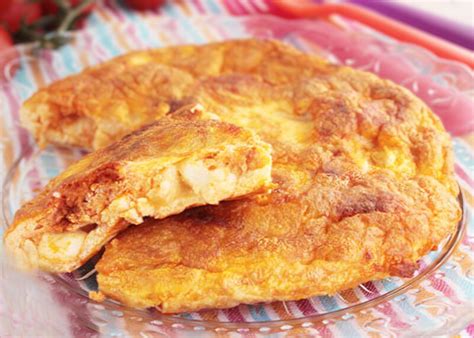 Tortilla De Sobrasada Y Queso Pequerecetas