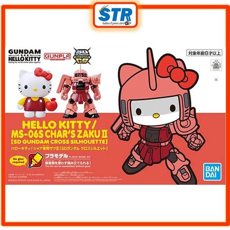 Bandai Sd Ex Standard Hello Kitty Rx 78 2 Gundam Zaku Shopee Malaysia