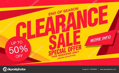 Colorful sale banner for clearance Stock Vector by ©Igor_Vkv 142425826