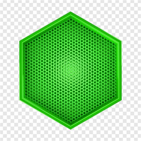 Premium PSD Green Hexagon Hexagon Icon On A Transparent Background