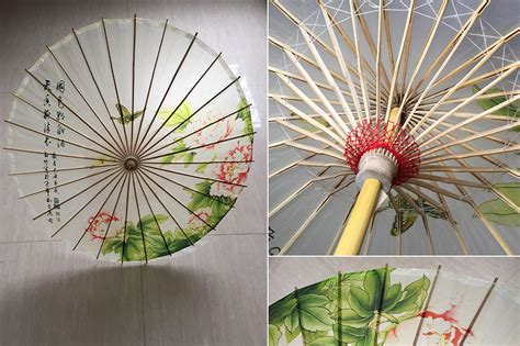 Chinese Oil Paper Umbrella Traditional Asian Parasol