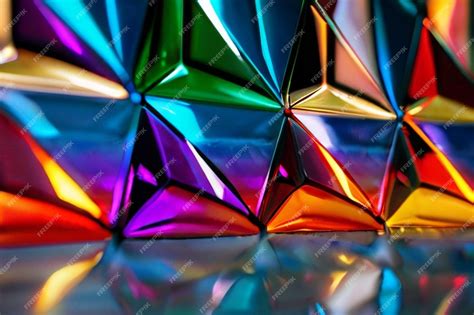 Premium Photo Abstract Prism Light Reflection With Rainbow Flare