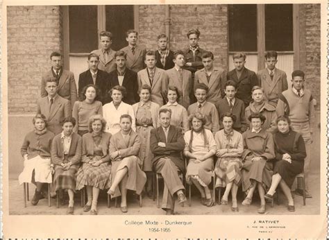 Photo De Classe Seconde M De 1954 Lycée Jean Bart Copains Davant