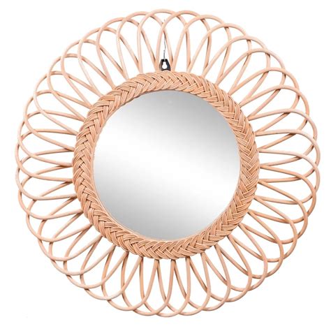 Daisy Le Miroir En Rotin Grand Format En Forme De Fleur D Cm De Chez