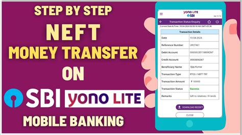 How To Do Neft Money Transfer On Sbi Yono Lite Mobile Banking App