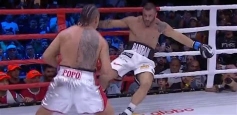 V Deo Pop Nocauteia Bambam Em Menos De Minuto Na Luta De Boxe Mais