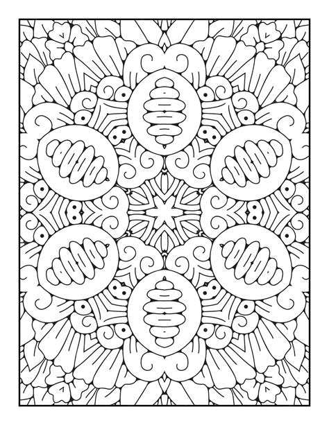 Premium Vector Mandala Coloring Page For Adults And Hand Drawn