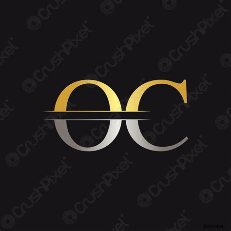 Initial Simple Letter OC Logo Design Vector Template Abstract Minimal