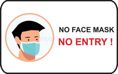 No Face Mask No Entry To Protect And Prevent From Coronavirus Or Covid