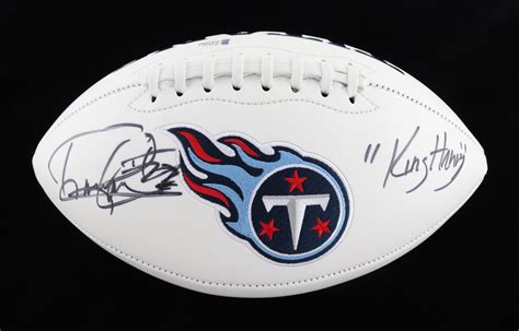 Derrick Henry Signed Titans Logo Football Inscribed King Henry