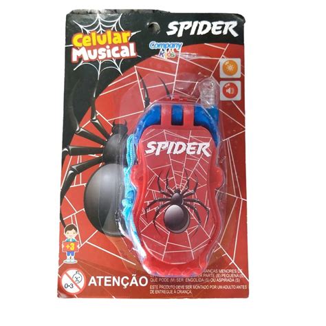 Celular Musical Spider Luz E Som Infantil Brinquedo Submarino