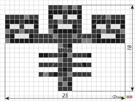 How to Draw Wither, Pixel Minecraft