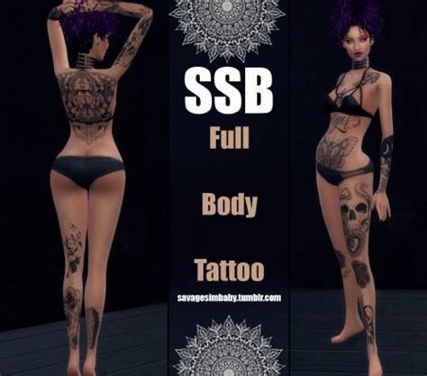 Pin On Cas Tatts Sims