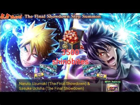 5 5th Anniversary The Final Showdown Summon Naruto And Sasuke Naruto