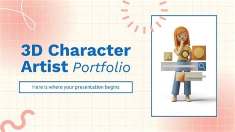 3D Character Artist Portfolio | Google Slides & PowerPoint