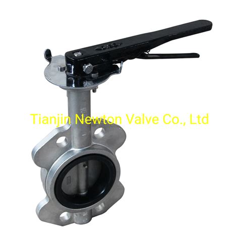 Wafer Type Butterfly Valve With Replaceable Rubber Liner And Aluminium Lever China Wafer