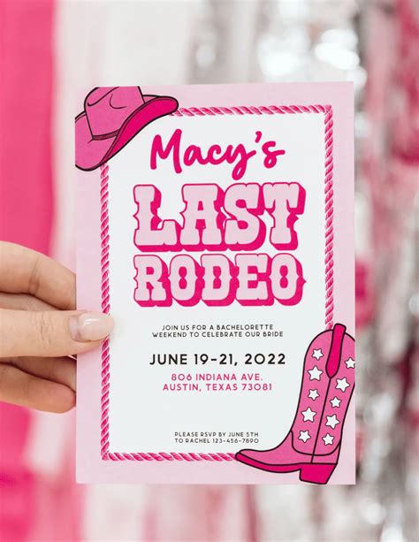 Last Rodeo Bachelorette Bachelorette Party Themes Bachelorette