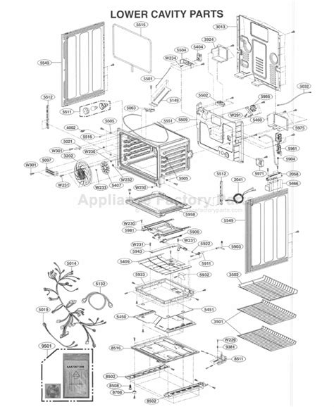 Parts For Ldg3036st Lg Electric Ranges