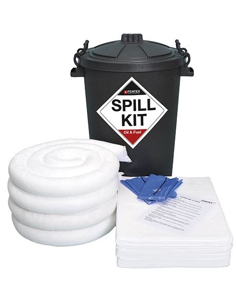 Oil And Fuel Spill Kit In Black Eco Drum 80l And 90l