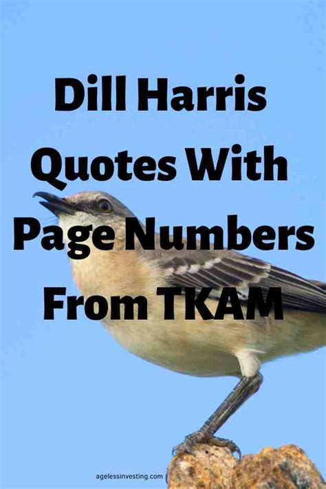 15 Dill Harris Quotes With Page Numbers From TKAM | Ageless Investing