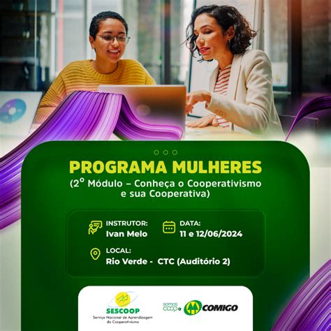 Programa Mulheres Cooperativistas Cooperativa Comigo