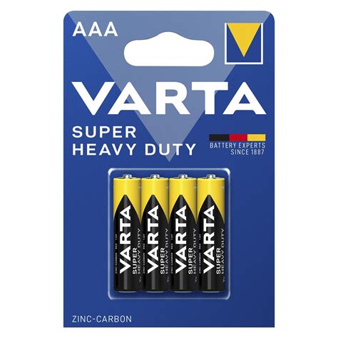 Micro Batterie VARTA Super Heavy Duty Zink Kohle Typ AAA R03 1