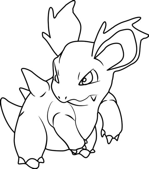 Nidorina Pokemon F Rbung Seite Kostenlose Druckbare Malvorlagen F R