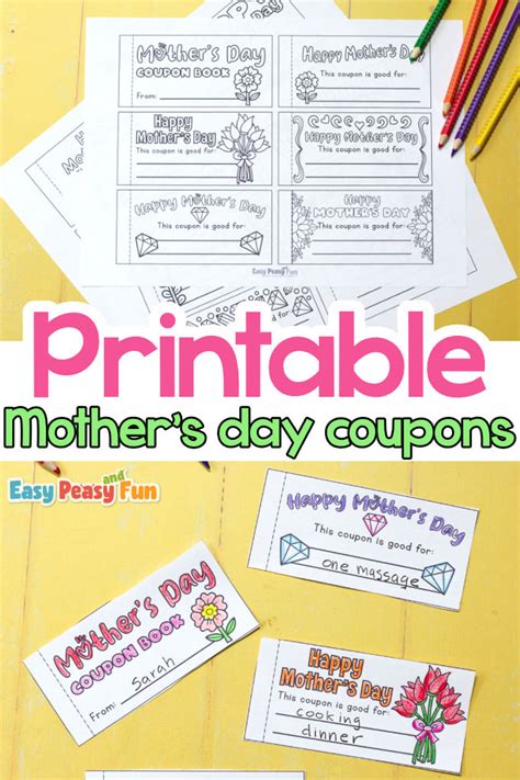 Free Printable Mothers Day Coupons Easy Peasy And Fun