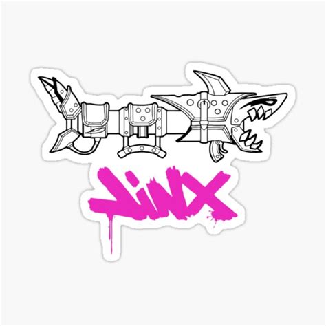 Jinx Bazooka Jinx Arcane Sticker By Kendajase Redbubble