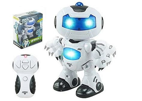 Remote Control Robot Toy For Kid Music Light Toys Super Fun Rc Robot In